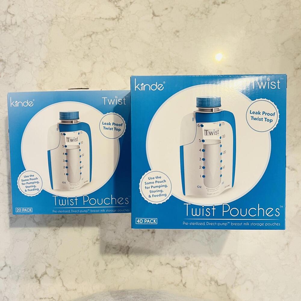 Kinde Twist pouches sterilized Direct-pump breast milk storage baby 60 ct NEW - Picture 1 of 4